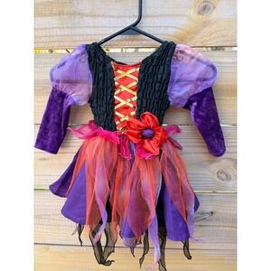 The Childrens Place Toddler Girls Witch Halloween Costume Purple Black 18-24M